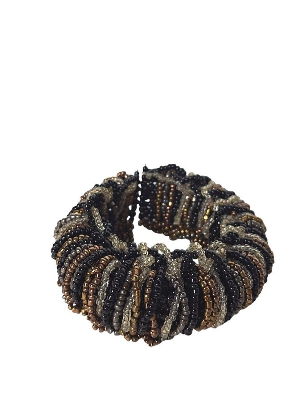 Vintage Seed Bead Wrap Bracelet Boho